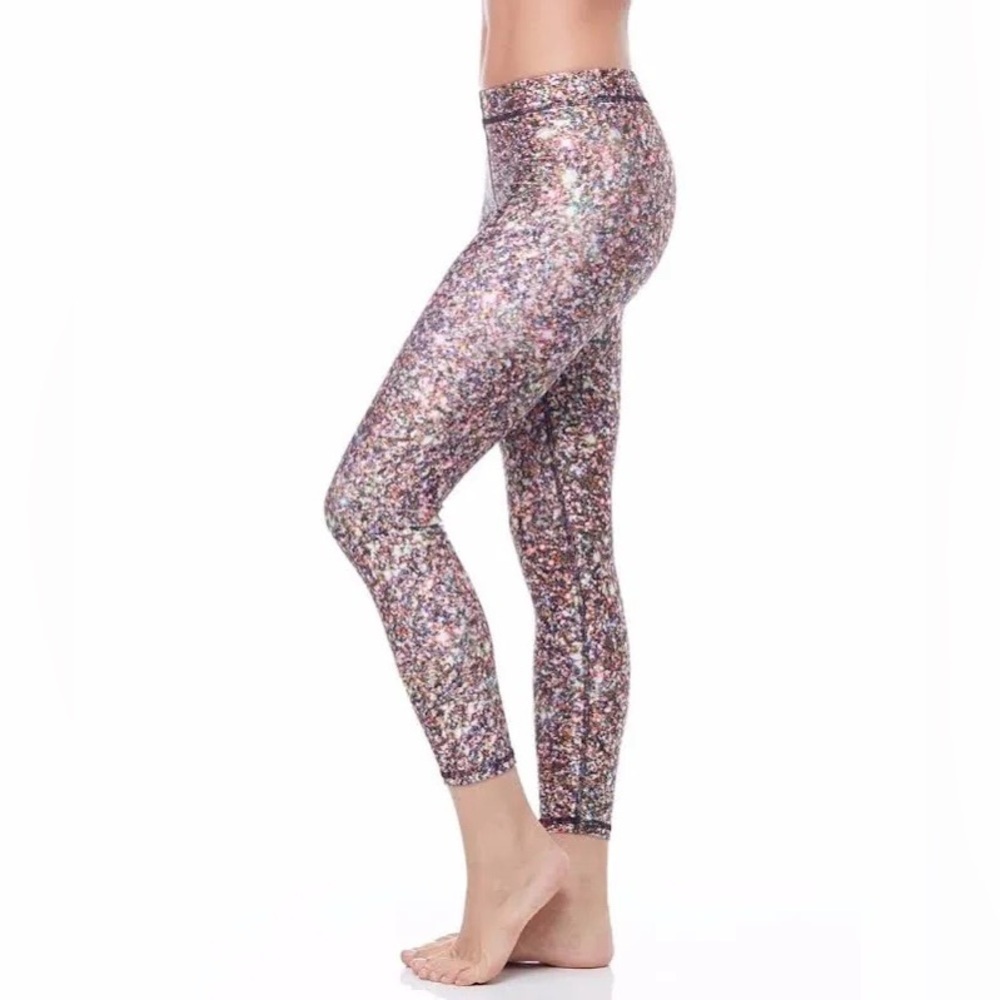 Terez Multi Performance Glitter Capri Women’s Multi Medium NEW